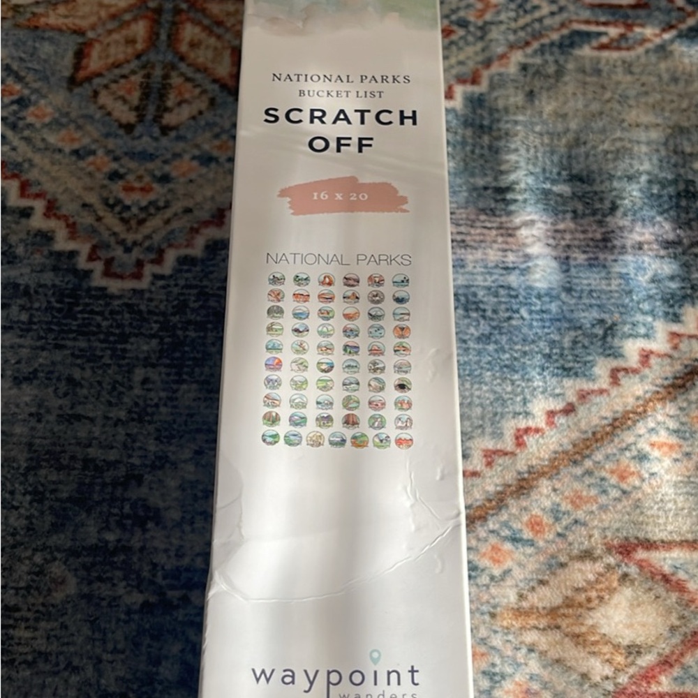 National Parks Scratch Off Poster - Multicolor